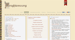 Desktop Screenshot of preghiamo.org